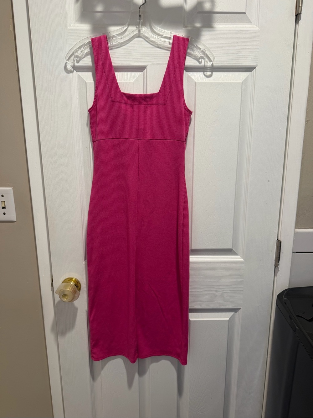 Sunday Ritual Pink Ribbed Bodycon Dress - Picture 2 of 4
